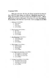 English worksheet: Vocabulary Worksheet