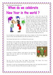When do we celebrate New Year in the world ?