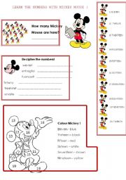 Learn numbers from 10 to 20 with Mickey Mouse! 