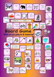 Board Game - What Are You Going To Do Tomorrow?