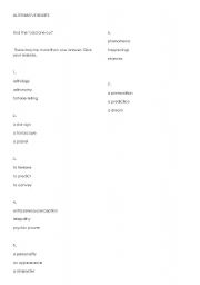 English Worksheet: ALTERNATIVE BELIEFS - speaking