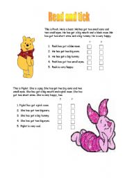 English worksheet: Have got with Pooh and Piglet