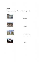 English Worksheet: Homes