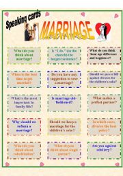 Speaking cards: Marriage
