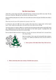 English worksheet: Winter Stories