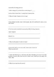worksheet for the movie called the bucket list 
