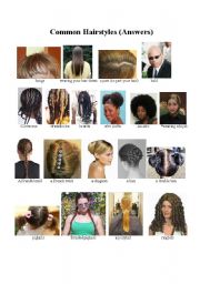 Names of Common Hairstyles
