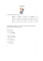 English worksheet: pronouns