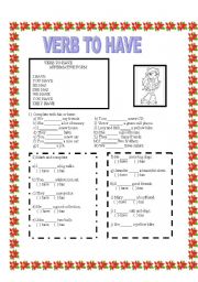 VERB TO HAVE
