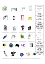 English Worksheet: Machine, Appliances, and Gadget Identification Practice (Page 2)