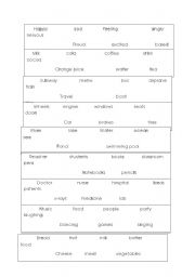 English Worksheet: classifing