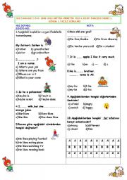 English Worksheet: exam