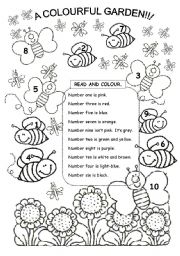 Lets colour the bees & butterflies!!!