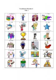 English Worksheet: 6th graders vocab