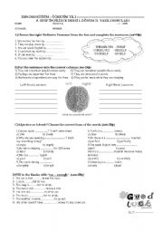 English Worksheet: Exam