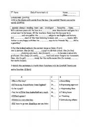 English Worksheet: english test 