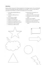English Worksheet: Asking questions - a great ice-breaker!