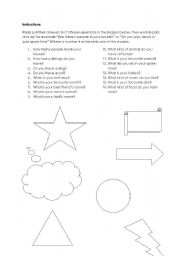 English worksheet: Asking questions - a great ice-breaker!