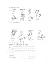 English worksheet: Possessive s and clothes