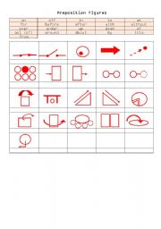 English worksheet: preposition figures