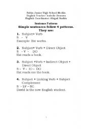 English worksheet: making sentences, word order