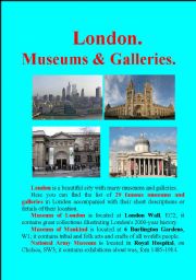 London. Encyclopedia. PART-2. Museums and Galleries. 