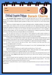 Nobel Peace Prize: Barack Obama