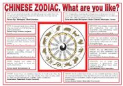 PERSONALITY. Chinese Zodiac.