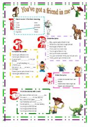 English Worksheet: Youve got a friend in me- Toy Story