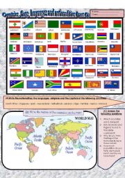 (Flag dictionary)  Flags ,countries,nationalities and languages (part 2)