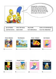 English Worksheet: The Simpsons