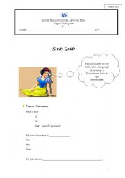 English worksheet: Study Guide (Age and Numbers)