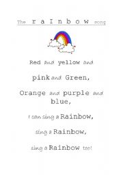 rainbow colors song lyrics