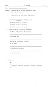 English worksheet: ALPHABET - VOCABULARY