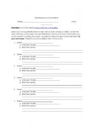 English worksheet: Unusual Instruments Web Activity