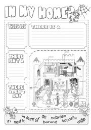 THINGS IN THE HOUSE PICTIONARY - ESL worksheet by Katiana