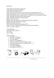 English worksheet: seasons