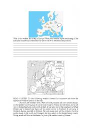 English Worksheet: Weather