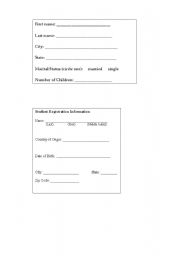 English worksheet: Practice with Forms!