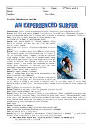An experienced surfer
