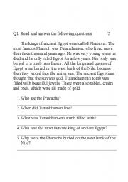 English worksheet: Test 2