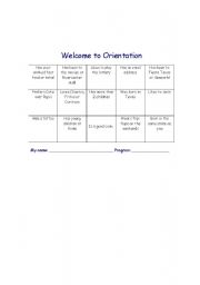 English Worksheet: Icebreaker 