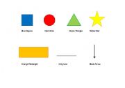English worksheet: Shapes with Colors