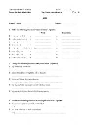 English worksheet: passive voice and used to