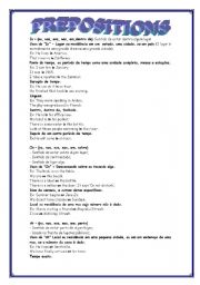 English Worksheet: All Prepositions