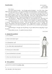 reading 6th grade 3 pages test esl worksheet by atsitab