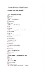 English worksheet: Present Perfect or Past simple
