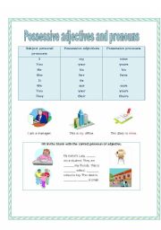 Possessive adjectives and pronouns