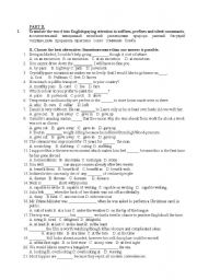 English Worksheet: exerise for FCE 