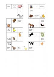English Worksheet: Farm Animal Game